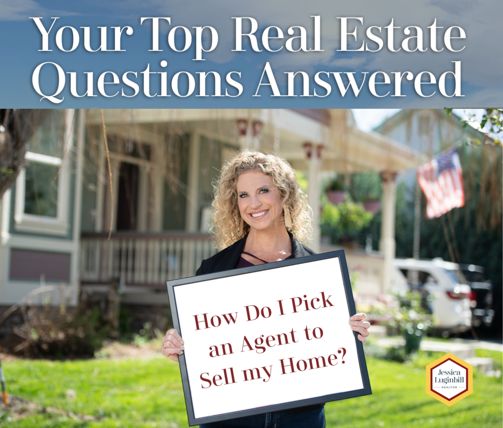 How do I choose an agent, REALTOR holding sign