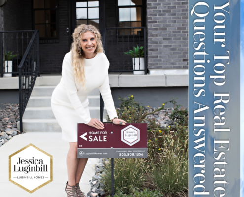 realtor holding sign to list a house